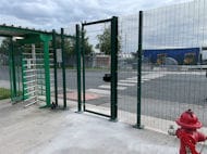 Pedestrian Access Gate with Combination Lock Fitted at Carrington Waste Disposal